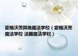 霍格沃茨其他魔法学校（霍格沃茨魔法学校 法国魔法学校）