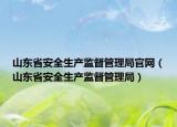 山东省安全生产监督管理局官网（山东省安全生产监督管理局）