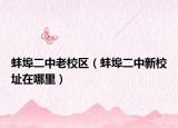 蚌埠二中老校区（蚌埠二中新校址在哪里）