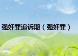 强奸罪追诉期（强奸罪）