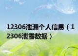 12306泄漏个人信息（12306泄露数据）