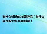 有什么好玩的3d网游吗（有什么好玩的大型3D网游啊）
