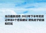 当日最新消息 2022年下半年买房记牢这4个忠实建议 避免房子贬值和烂尾
