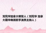 刘宪华加拿大哪里人（刘宪华 加拿大籍华裔男歌手演员主持人）