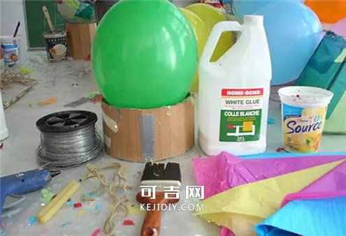 简单纸花灯的制作方法 - www.kejidiy.com