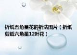 折纸五角星花的折法图片（折纸剪纸六角星12叶花）
