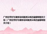 广州在芳村与海珠岛叫做洲头咀还是嘴呢相关介绍（广州在芳村与海珠岛叫做洲头咀还是嘴呢相关介绍）