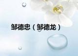 邹德忠（邹德龙）