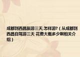 成都到西昌旅游三天,怎样游?（从成都到西昌自驾游三天 花费大概多少啊相关介绍）