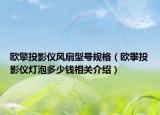 欧擎投影仪风扇型号规格（欧攀投影仪灯泡多少钱相关介绍）