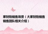 家财险销售场景（大家财险销售销售团队相关介绍）