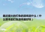 最近很火的打鱼的游戏是什么（什么版本的打鱼游戏最好玩）