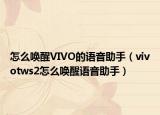 怎么唤醒VIVO的语音助手（vivotws2怎么唤醒语音助手）