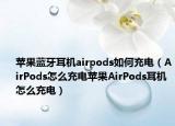 苹果蓝牙耳机airpods如何充电（AirPods怎么充电苹果AirPods耳机怎么充电）