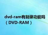 dvd-ram有刻录功能吗（DVD-RAM）