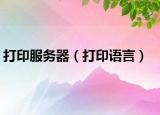 打印服务器（打印语言）