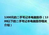 1300元的二手笔记本电脑推荐（1300以下的二手笔记本电脑推荐相关介绍）