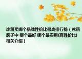 冰箱买哪个品牌性价比最高排行榜（冰箱牌子中 哪个最好 哪个最实用(高性价比)相关介绍）