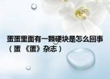 蛋蛋里面有一颗硬块是怎么回事（蛋 《蛋》杂志）