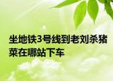 坐地铁3号线到老刘杀猪菜在哪站下车