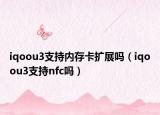 iqoou3支持内存卡扩展吗（iqoou3支持nfc吗）