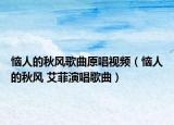 恼人的秋风歌曲原唱视频（恼人的秋风 艾菲演唱歌曲）