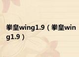 拳皇wing1.9（拳皇wing1.9）