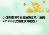 小沈阳主演电视剧后厨全集（后厨 2012年小沈阳主演电视剧）