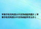 苹果手机充电显示不支持此配件图片（苹果手机充电显示不支持此配件怎么办）