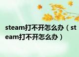 steam打不开怎么办（steam打不开怎么办）