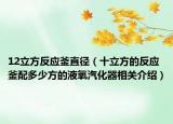 12立方反应釜直径（十立方的反应釜配多少方的液氧汽化器相关介绍）
