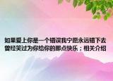 如果爱上你是一个错误我宁愿永远错下去曾经笑过为你给你的那点快乐；相关介绍