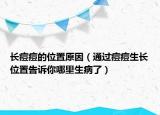 长痘痘的位置原因（通过痘痘生长位置告诉你哪里生病了）
