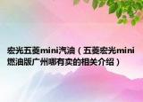 宏光五菱mini汽油（五菱宏光mini燃油版广州哪有卖的相关介绍）
