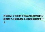 老鼠拿走了我的帽子我去老鼠那里拿回了我的帽子老鼠喊道接下来我预测会发生什么