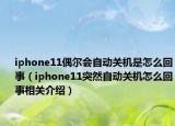 iphone11偶尔会自动关机是怎么回事（iphone11突然自动关机怎么回事相关介绍）