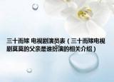 三十而嫁 电视剧演员表（三十而嫁电视剧莫莫的父亲是谁扮演的相关介绍）