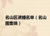 名山区逮捕名单（名山图集锦）