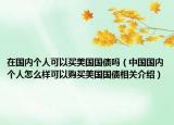 在国内个人可以买美国国债吗（中国国内个人怎么样可以购买美国国债相关介绍）