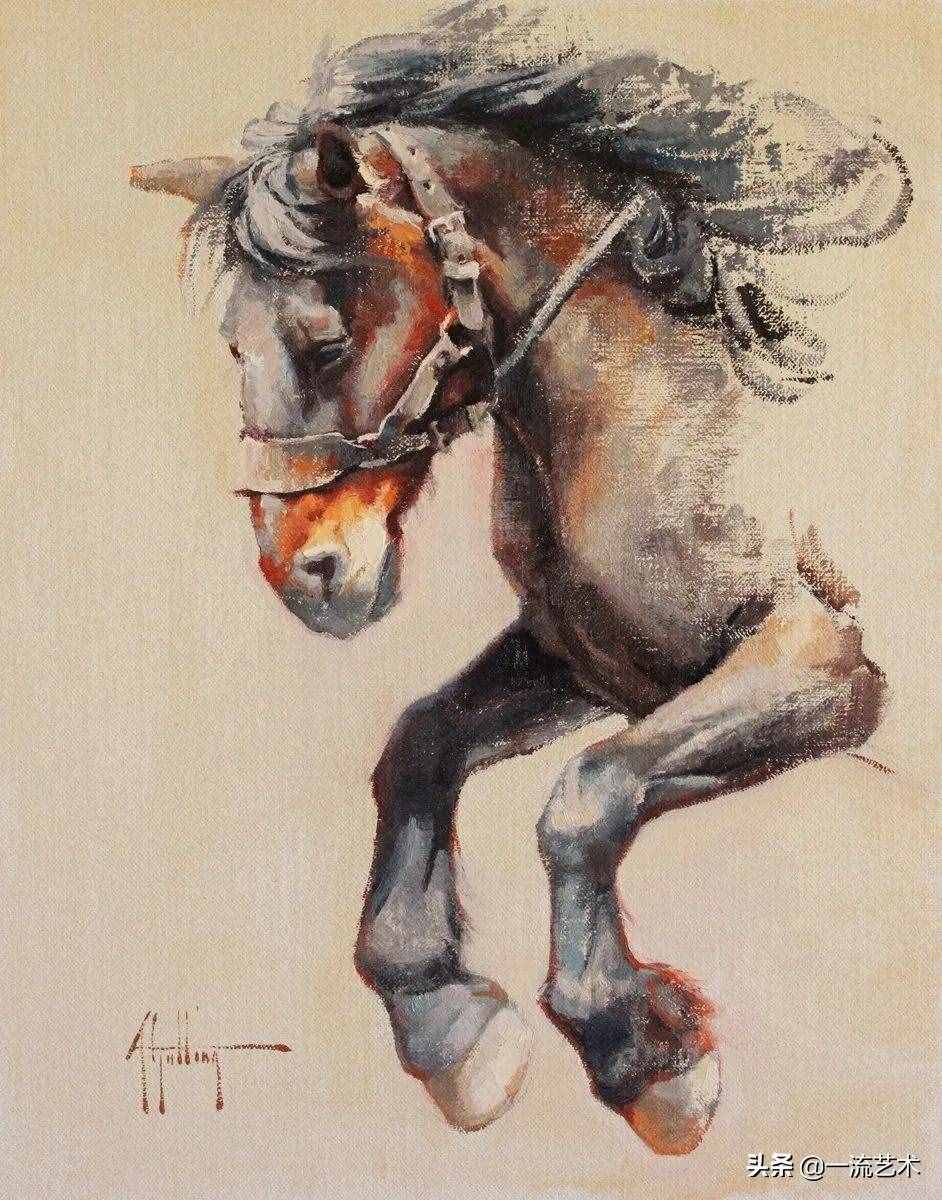 美国90后美女画家，画马堪称一绝