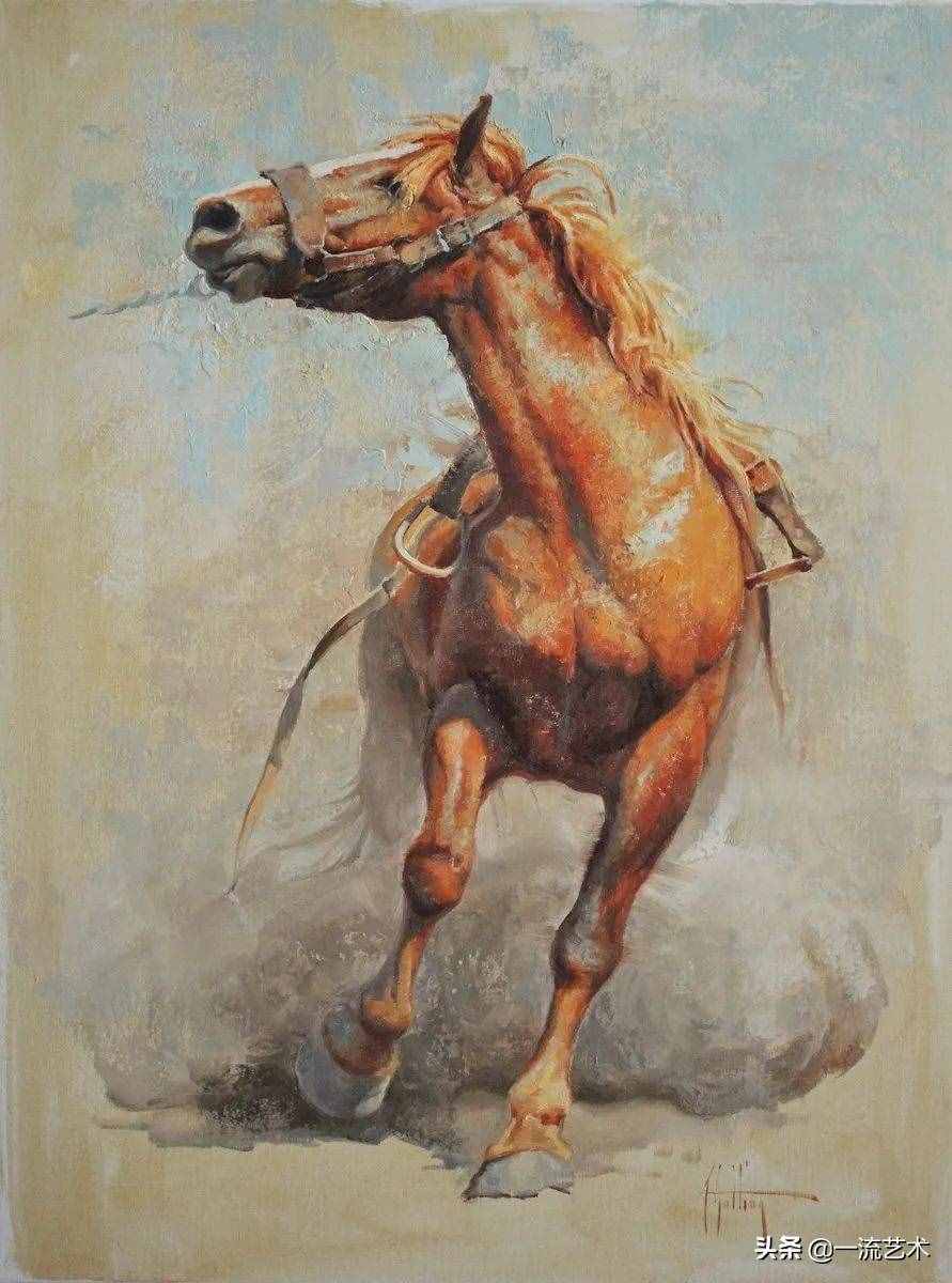 美国90后美女画家，画马堪称一绝