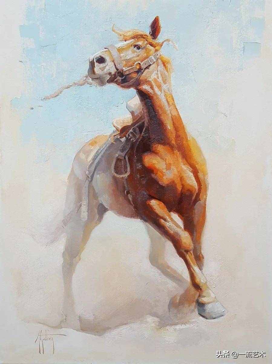 美国90后美女画家，画马堪称一绝