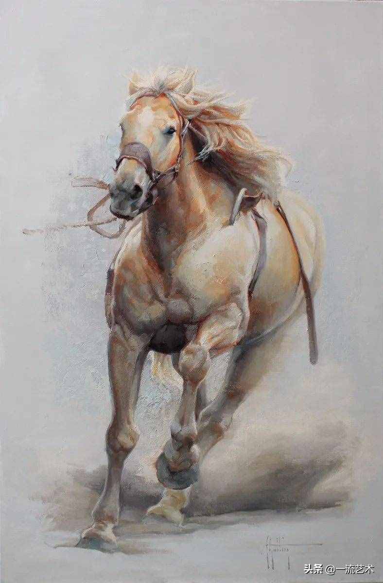 美国90后美女画家，画马堪称一绝