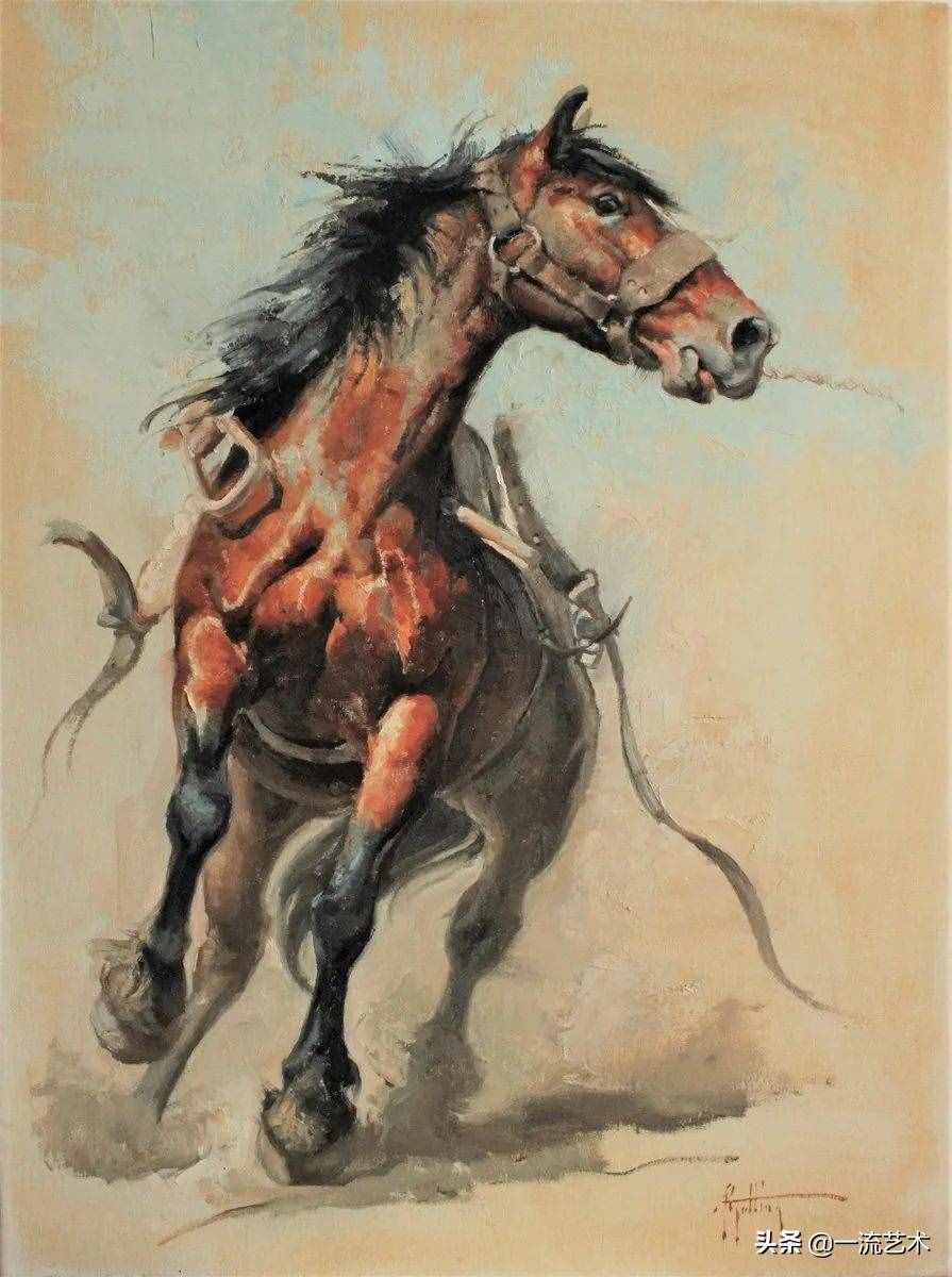 美国90后美女画家，画马堪称一绝