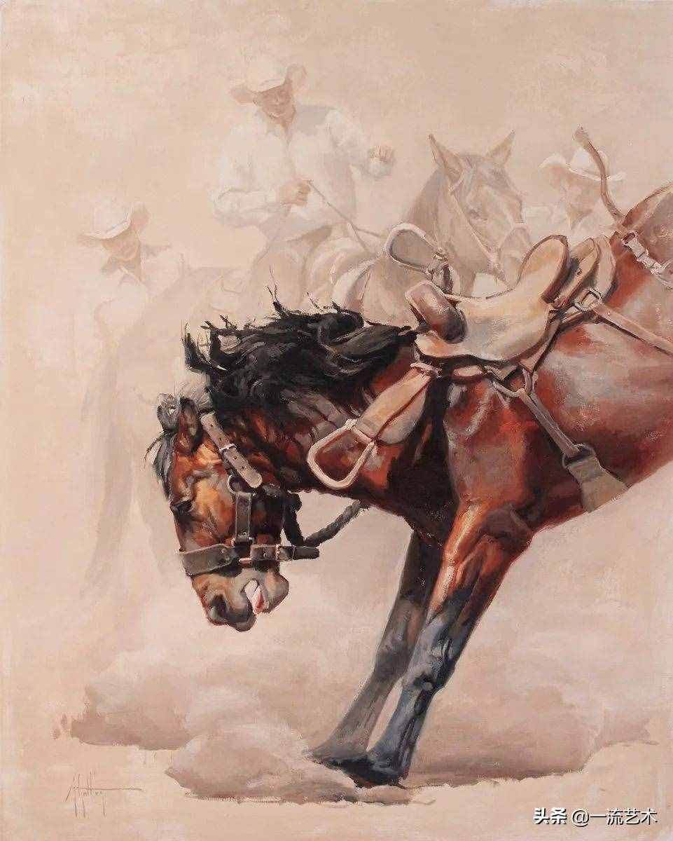美国90后美女画家，画马堪称一绝