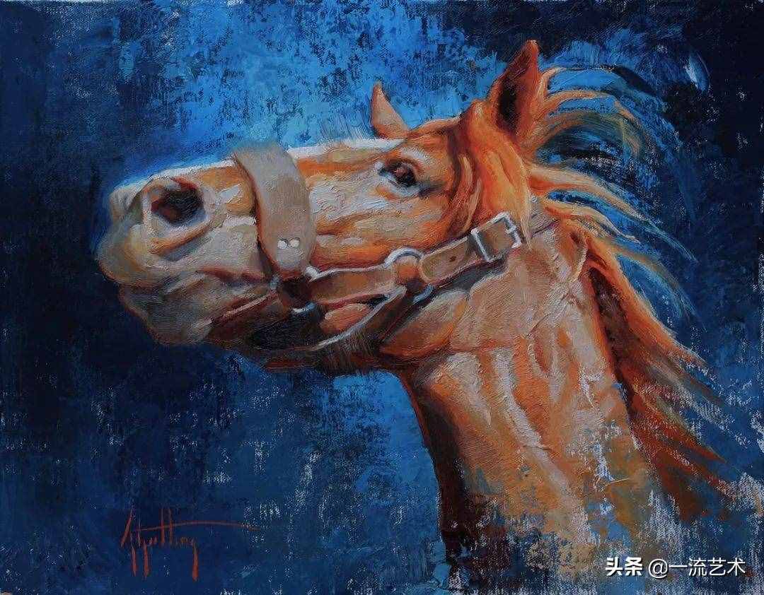 美国90后美女画家，画马堪称一绝