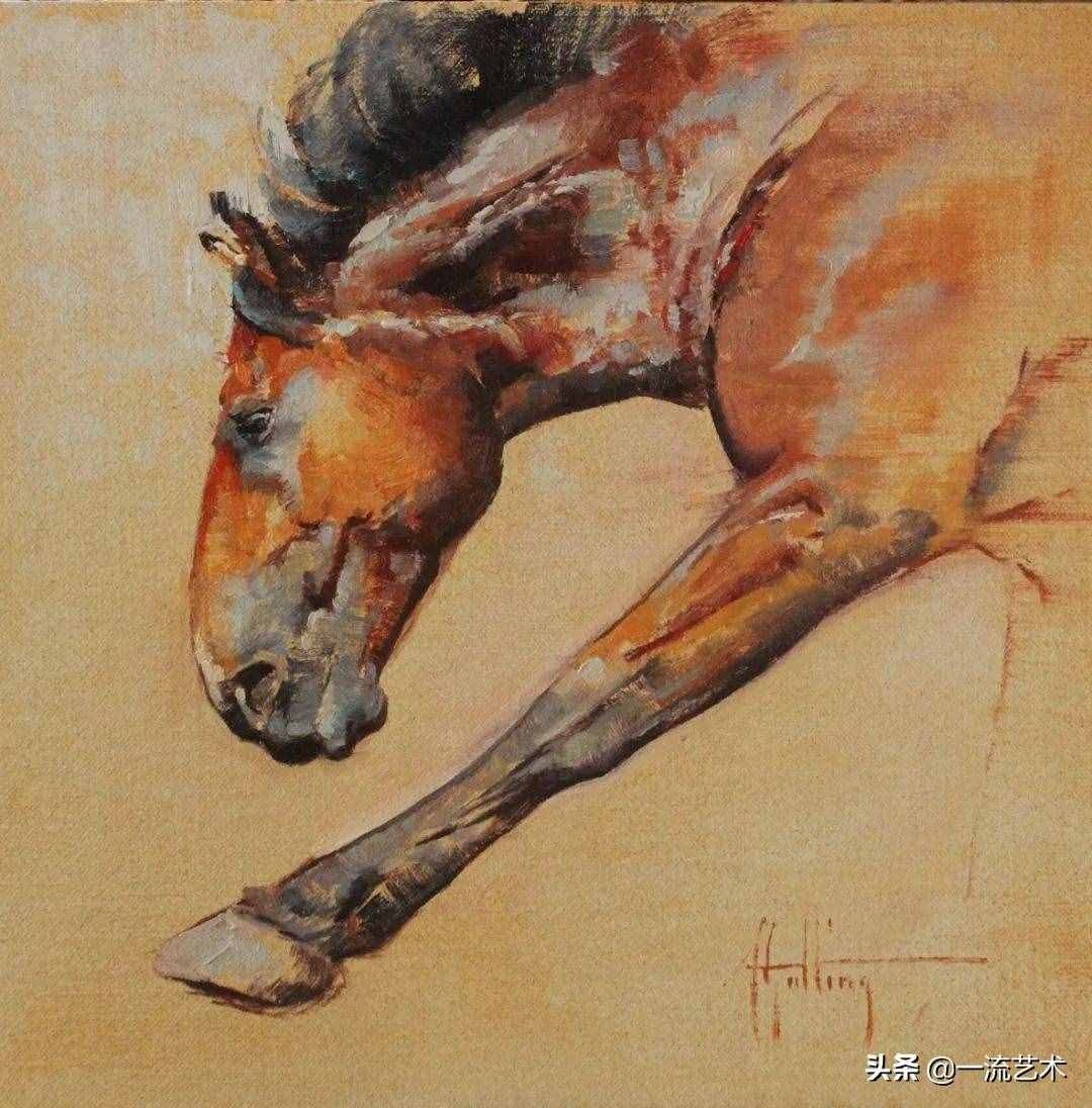 美国90后美女画家，画马堪称一绝