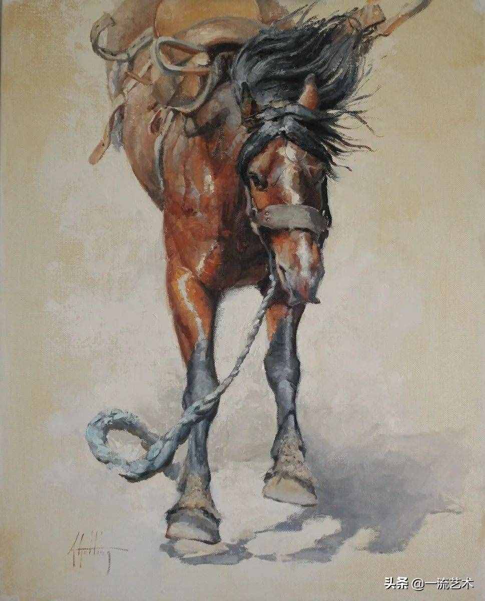 美国90后美女画家，画马堪称一绝