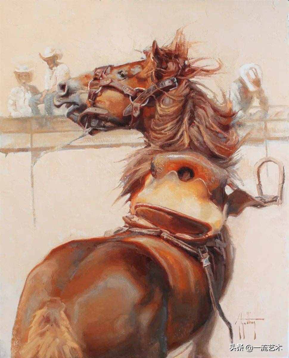 美国90后美女画家，画马堪称一绝
