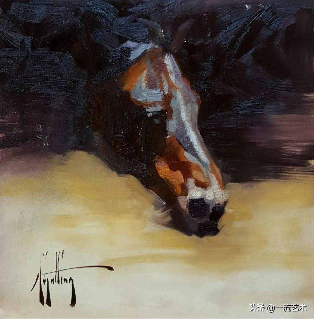 美国90后美女画家，画马堪称一绝